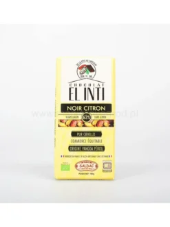 Czekolada ciemna 63% z kandyzowanymi cytrynami BIO