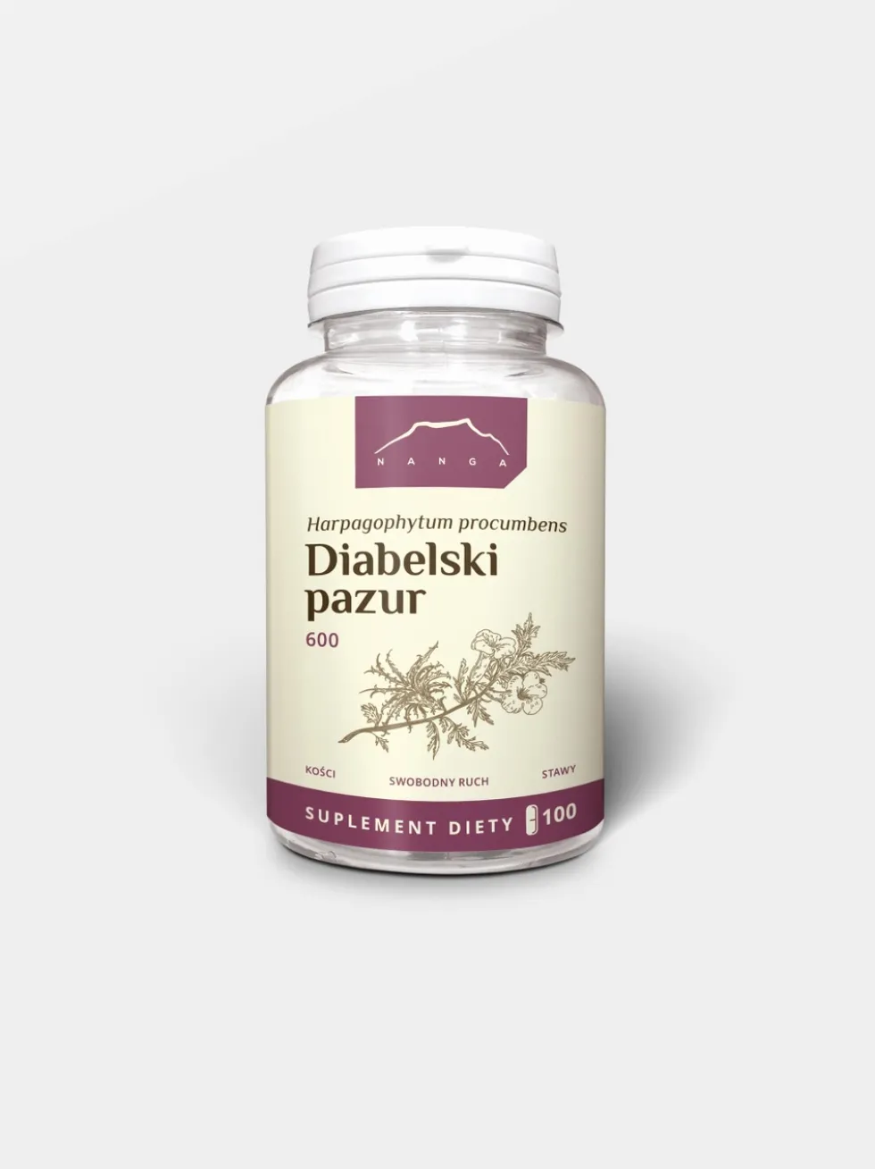 Diabelski pazur 100 kapsułek x 600 mg - czarci pazur
