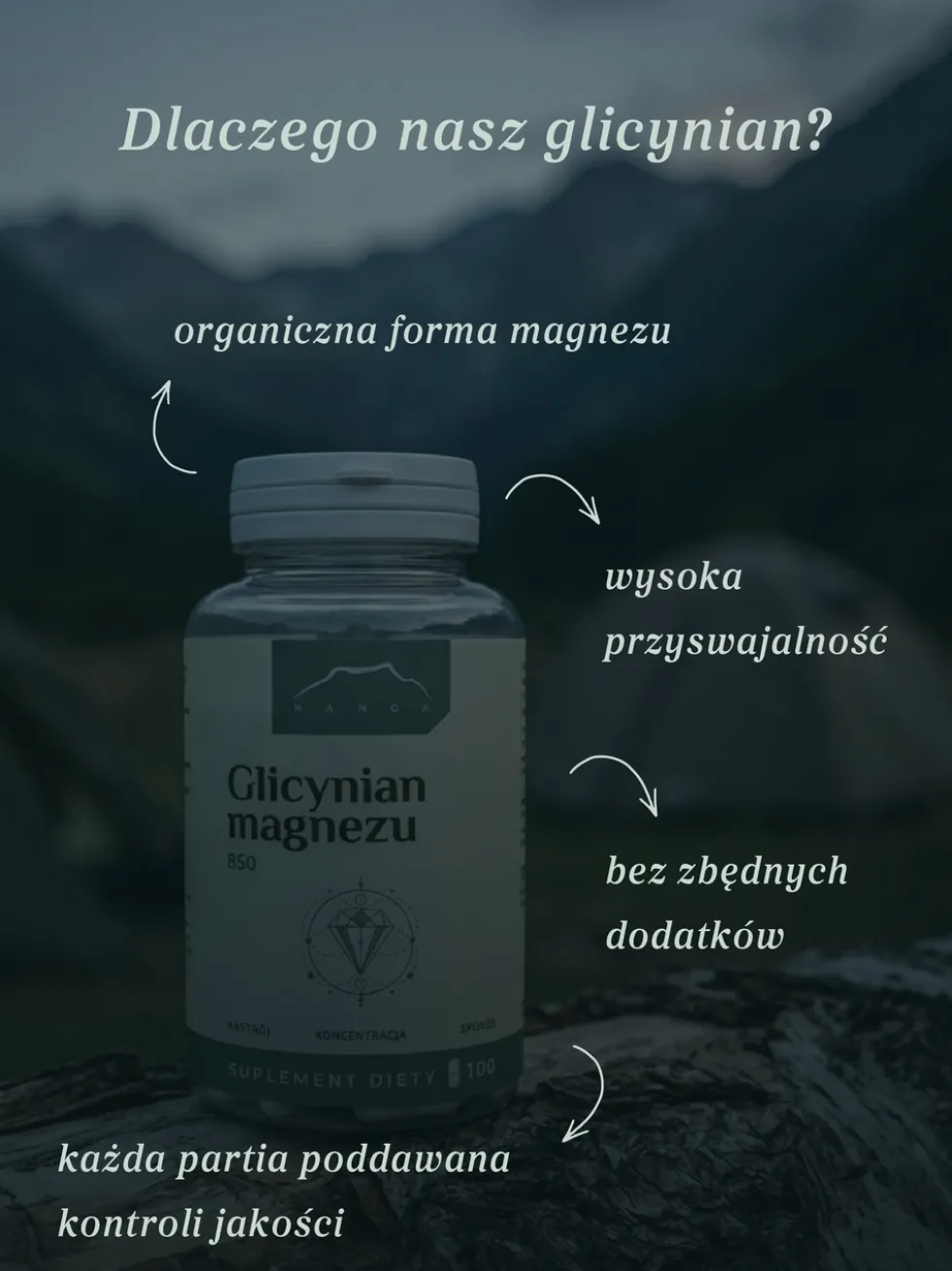 Glicynian magnezu - chelat