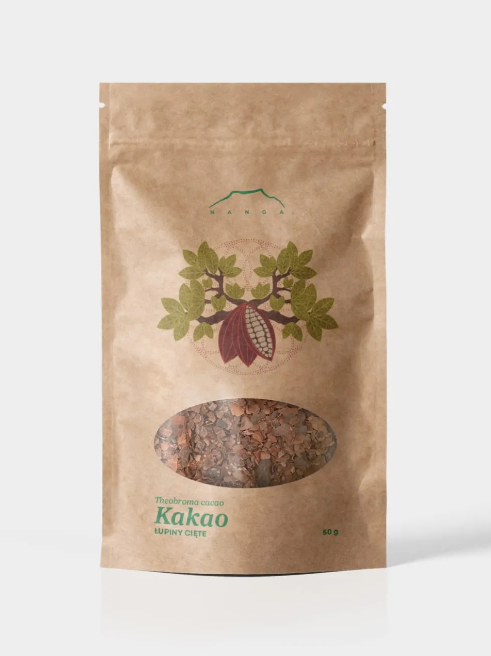 Kakao łupiny cięte