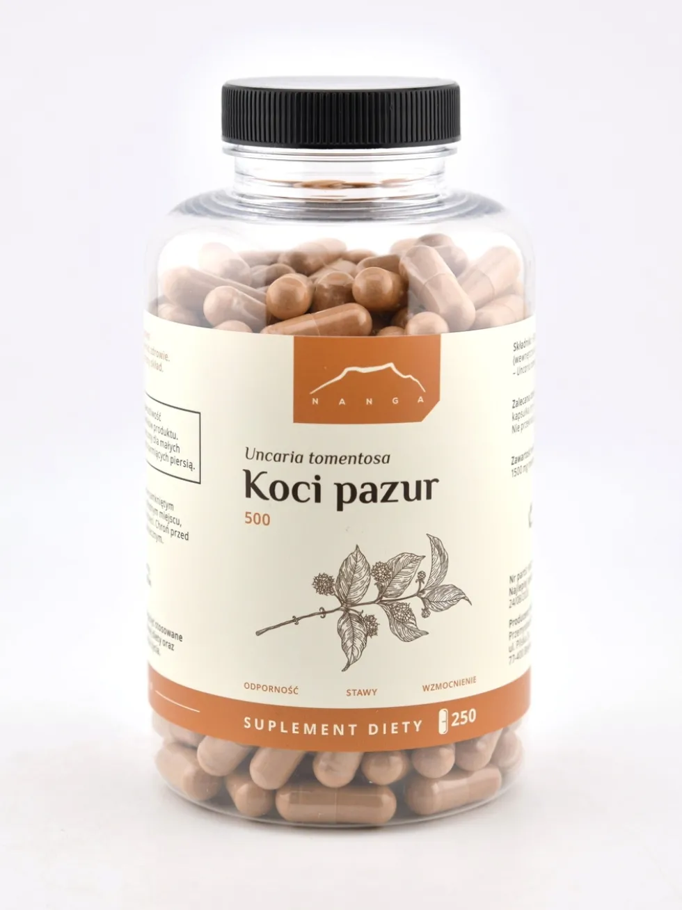Koci pazur - vilcacora kapsułki x 500 mg