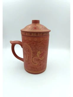 Kubek ceramiczny z zaparzaczem Chiński smok