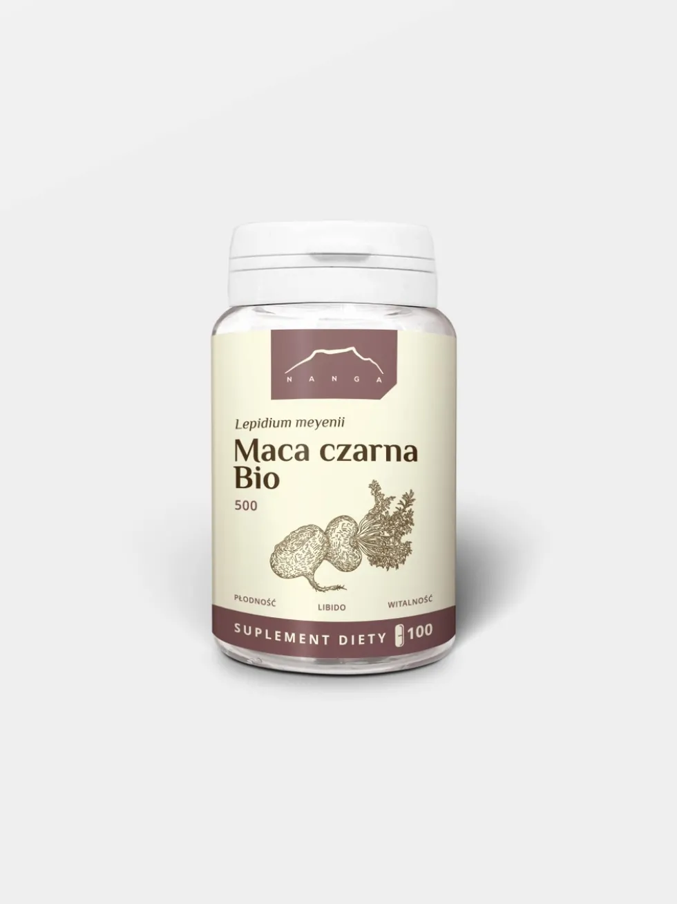 Maca czarna Bio 100 kapsułek x 500 mg
