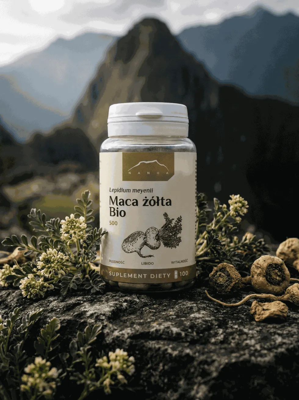 Maca żółta w kapsułkach BIO x500mg