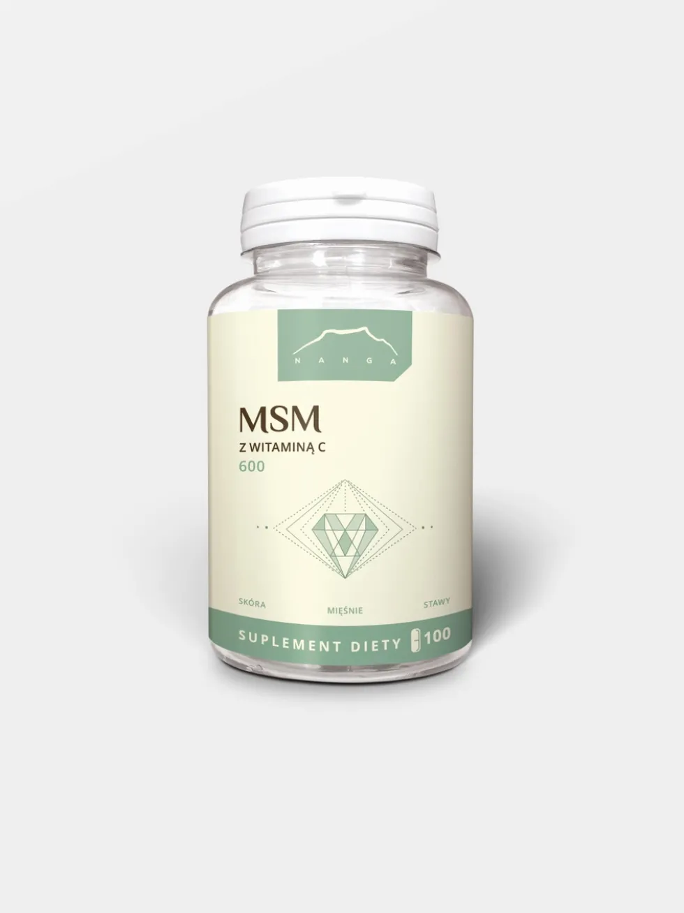 MSM z witaminą C 100 kapsułek x 600 mg
