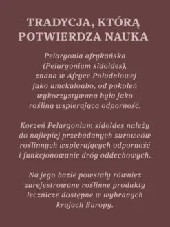 Pelargonia afrykańska wyciąg ziołowy 1:5