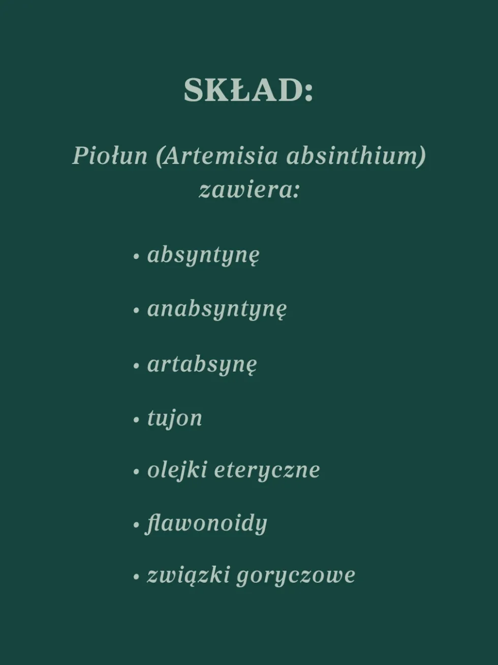 Piołun ziele