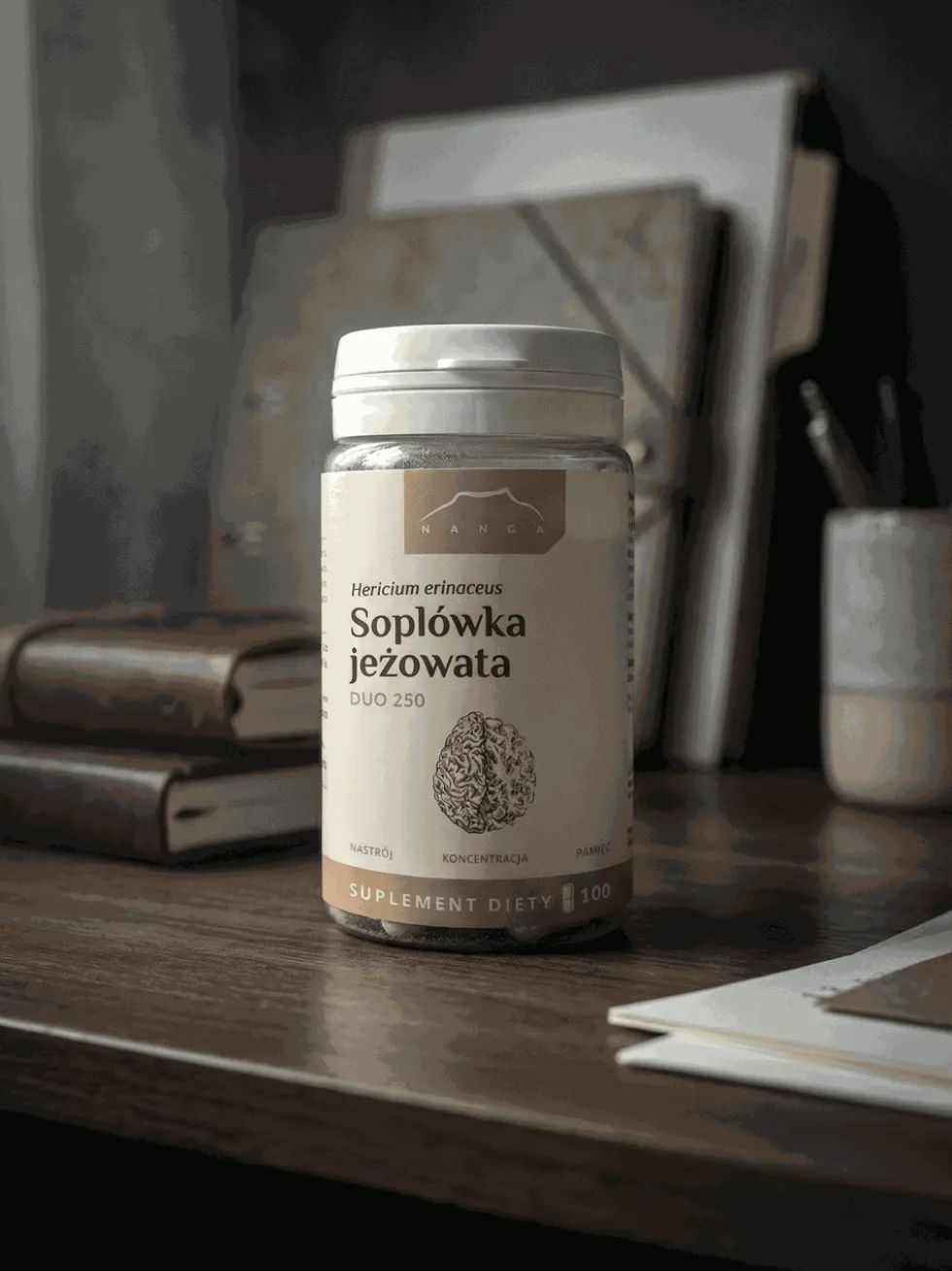 Soplówka jeżowata DUO suplement 250 mg x 100 kapsułek