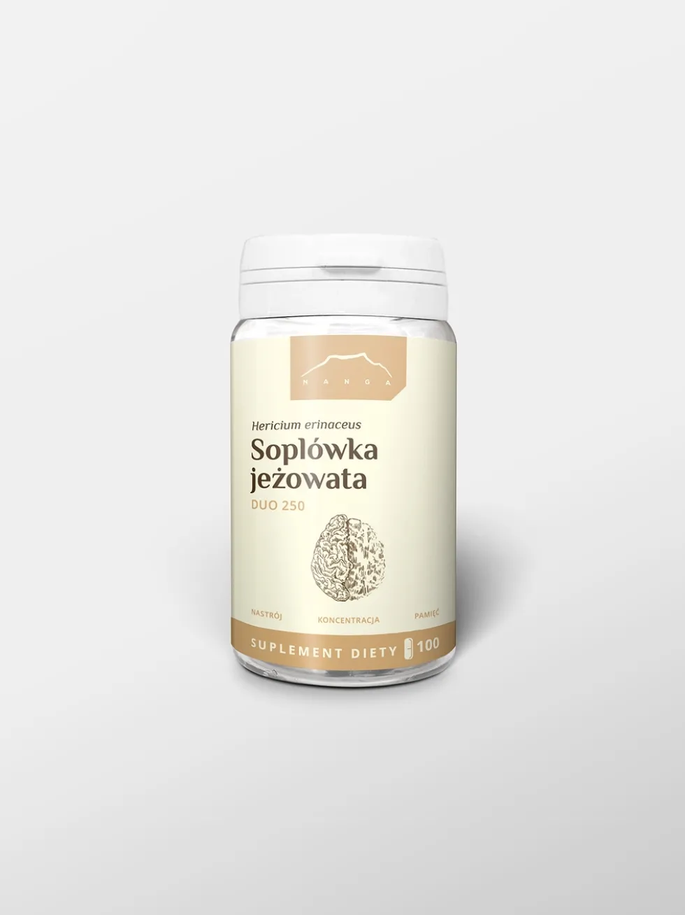 Soplówka jeżowata DUO suplement 250 mg x 100 kapsułek