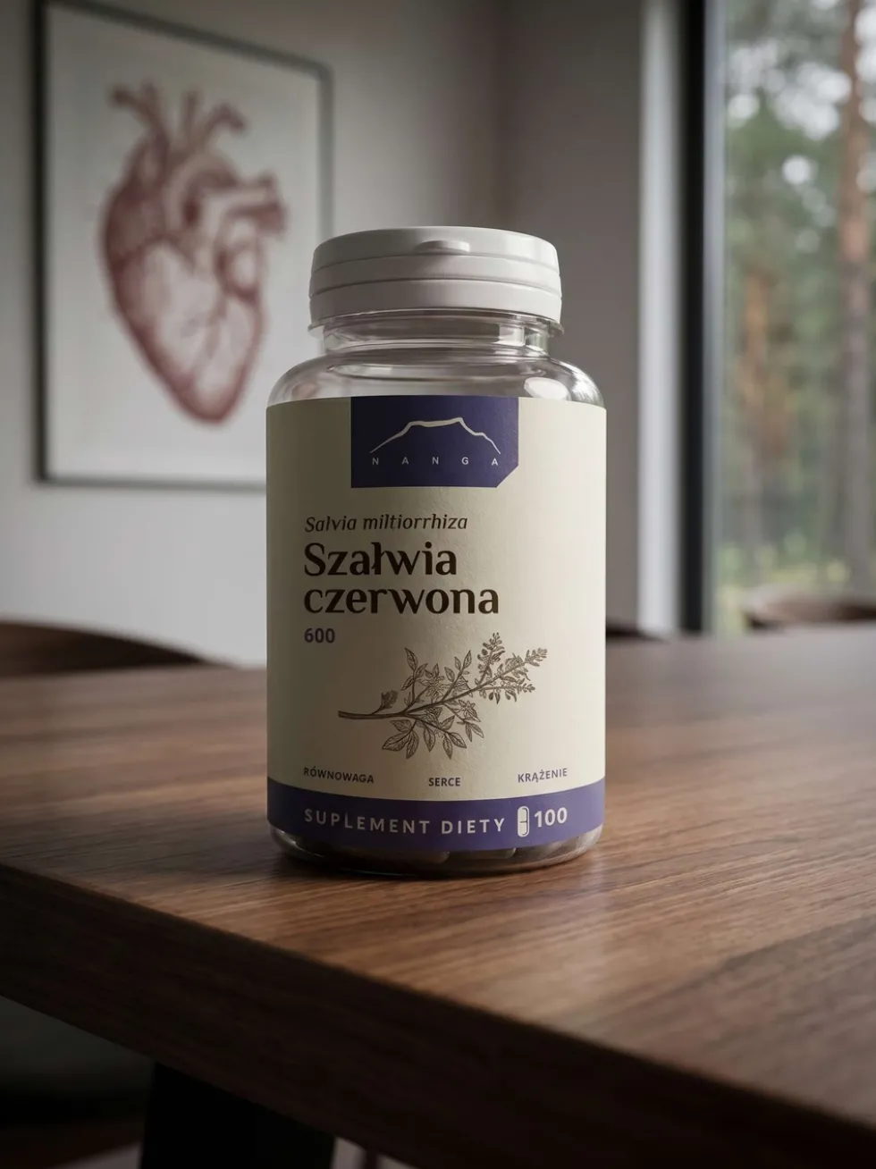 Szałwia czerwona ekstrakt w kapsułkach 600 mg - DanShen